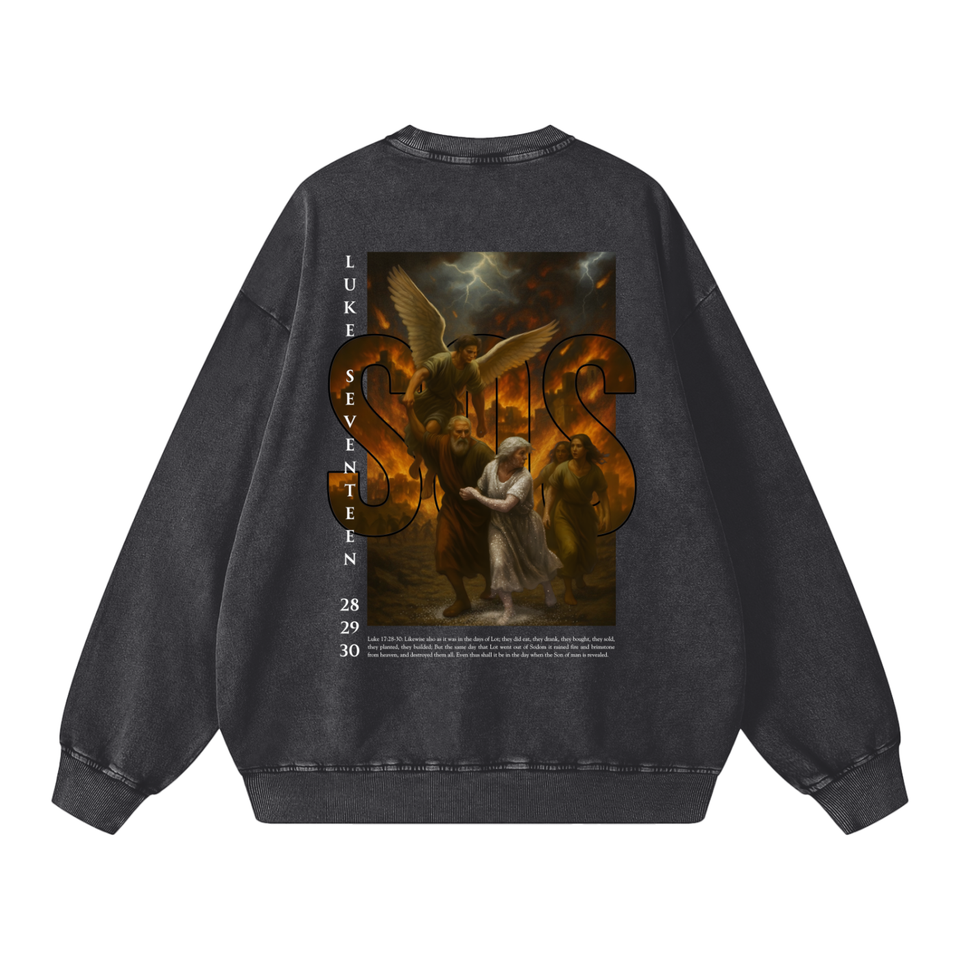 S&G Snow Washed Oversized Sweatshirt