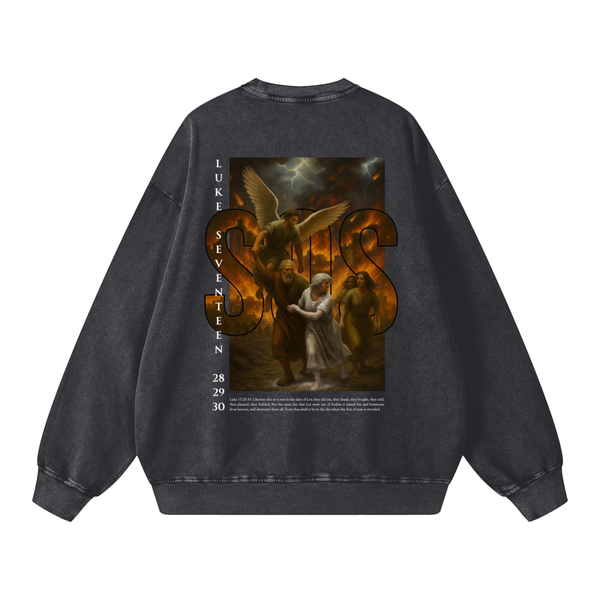 S&G Snow Washed Oversized Sweatshirt