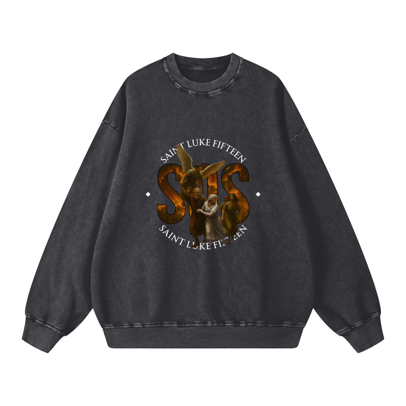 S&G Snow Washed Oversized Sweatshirt